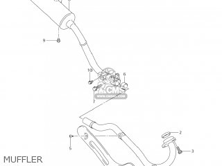 MUFFLER - DR-Z125 2004 (K4) USA (E03) DRZ125 DR Z125
