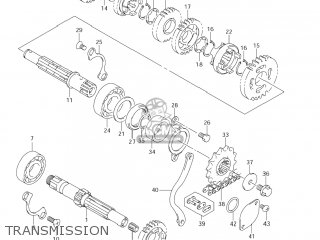 TRANSMISSION - DR-Z125 2004 (K4) USA (E03) DRZ125 DR Z125