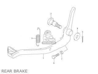 REAR BRAKE - DR-Z125 2005 (K5) USA (E03) DRZ125 DR Z125