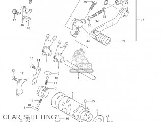 GEAR SHIFTING - DR-Z125 2007 (K7) USA (E03) DRZ125 DR Z125