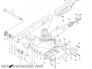 REAR SWINGING ARM - DR-Z125 2007 (K7) USA (E03) DRZ125 DR Z125