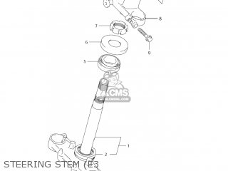 STEERING STEM (E3 - DR-Z125 2007 (K7) USA (E03) DRZ125 DR Z125
