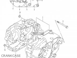CRANKCASE - DR-Z125 2008 (K8) USA (E03) DRZ125 DR Z125