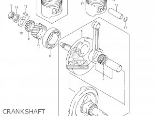 CRANKSHAFT - DR-Z125 2008 (K8) USA (E03) DRZ125 DR Z125