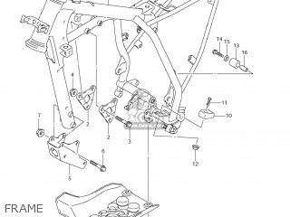 FRAME - DR-Z125 2008 (K8) USA (E03) DRZ125 DR Z125
