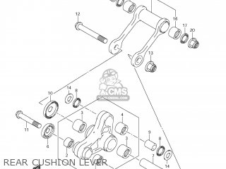 REAR CUSHION LEVER - DR-Z125 2008 (K8) USA (E03) DRZ125 DR Z125