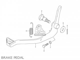 BRAKE PEDAL - DR-Z125 2010 (L0) USA (E03) DRZ125 DR Z125