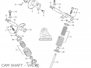 CAM SHAFT - VALVE - DR-Z125 2010 (L0) USA (E03) DRZ125 DR Z125