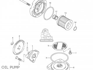 OIL PUMP - DR-Z125 2010 (L0) USA (E03) DRZ125 DR Z125
