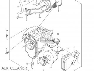 AIR CLEANER - DR-Z125 2012 (L2) USA (E03) DRZ125 DR Z125