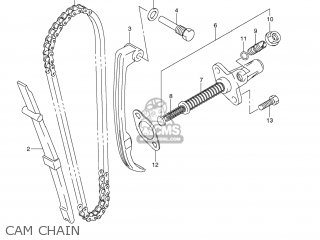 CAM CHAIN - DR-Z125 2012 (L2) USA (E03) DRZ125 DR Z125