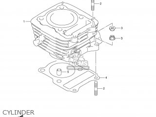 CYLINDER - DR-Z125 2012 (L2) USA (E03) DRZ125 DR Z125