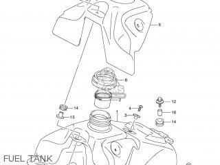 FUEL TANK - DR-Z125 2012 (L2) USA (E03) DRZ125 DR Z125