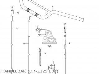HANDLEBAR (DR-Z125 E33) - DR-Z125 2012 (L2) USA (E03) DRZ125 DR Z125