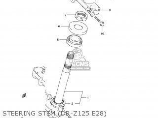 STEERING STEM (DR-Z125 E28) - DR-Z125 2012 (L2) USA (E03) DRZ125 DR Z125
