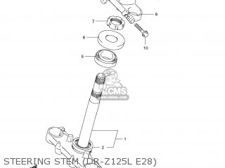 STEERING STEM (DR-Z125L E28) - DR-Z125 2012 (L2) USA (E03) DRZ125 DR Z125