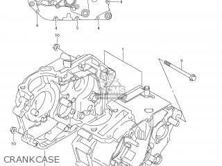 CRANKCASE - DR-Z125 2013 (L3) USA (E03) DRZ125 DR Z125