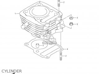 CYLINDER - DR-Z125 2013 (L3) USA (E03) DRZ125 DR Z125