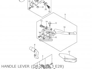 HANDLE LEVER (DR-Z125L3 E28) - DR-Z125 2013 (L3) USA (E03) DRZ125 DR Z125