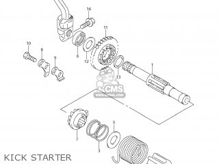 KICK STARTER - DR-Z125 2013 (L3) USA (E03) DRZ125 DR Z125