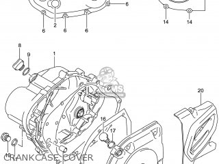 CRANKCASE COVER - DR-Z125 2014 (L4) USA (E03) DRZ125 DR Z125