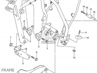 FRAME - DR-Z125 2014 (L4) USA (E03) DRZ125 DR Z125