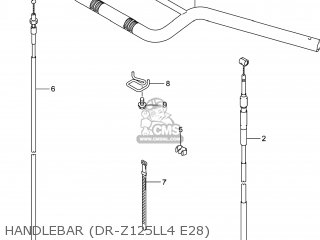 HANDLEBAR (DR-Z125LL4 E28) - DR-Z125 2014 (L4) USA (E03) DRZ125 DR Z125