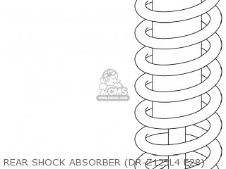 REAR SHOCK ABSORBER (DR-Z125L4 E28) - DR-Z125 2014 (L4) USA (E03) DRZ125 DR Z125