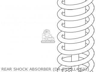 REAR SHOCK ABSORBER (DR-Z125LL4 E33) - DR-Z125 2014 (L4) USA (E03) DRZ125 DR Z125
