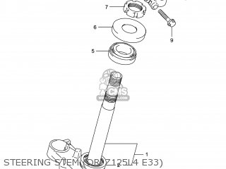 STEERING STEM (DR-Z125L4 E33) - DR-Z125 2014 (L4) USA (E03) DRZ125 DR Z125