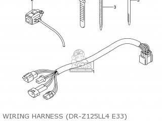 WIRING HARNESS (DR-Z125LL4 E33) - DR-Z125 2014 (L4) USA (E03) DRZ125 DR Z125