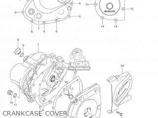 CRANKCASE COVER - DR-Z125L 2003 (K3) USA (E03) DRZ125L DR Z125L