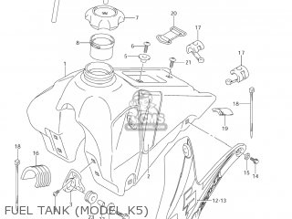 FUEL TANK (MODEL K5) - DR-Z125L 2003 (K3) USA (E03) DRZ125L DR Z125L