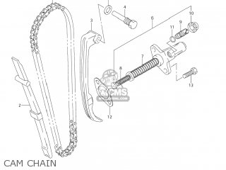CAM CHAIN - DR-Z125L 2004 (K4) USA (E03) DRZ125L DR Z125L