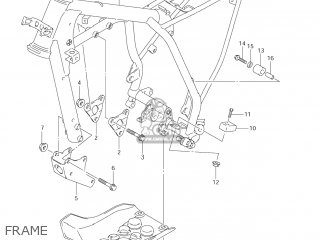 FRAME - DR-Z125L 2004 (K4) USA (E03) DRZ125L DR Z125L
