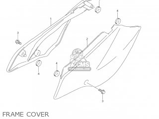 FRAME COVER - DR-Z125L 2004 (K4) USA (E03) DRZ125L DR Z125L