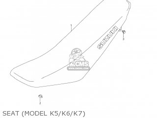 SEAT (MODEL K5/K6/K7) - DR-Z125L 2004 (K4) USA (E03) DRZ125L DR Z125L