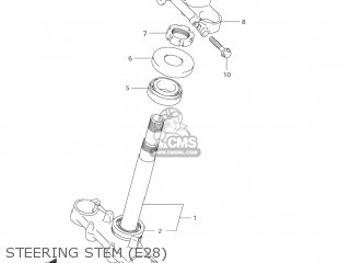 STEERING STEM (E28) - DR-Z125L 2004 (K4) USA (E03) DRZ125L DR Z125L