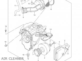 AIR CLEANER - DR-Z125L 2006 (K6) USA (E03) DRZ125L DR Z125L
