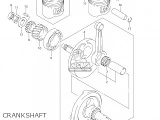 CRANKSHAFT - DR-Z125L 2006 (K6) USA (E03) DRZ125L DR Z125L