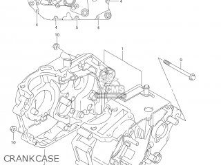 CRANKCASE - DR-Z125L 2007 (K7) USA (E03) DRZ125L DR Z125L