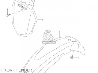 FRONT FENDER - DR-Z125L 2007 (K7) USA (E03) DRZ125L DR Z125L