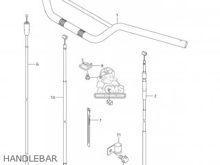 HANDLEBAR - DR-Z125L 2007 (K7) USA (E03) DRZ125L DR Z125L