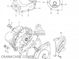 CRANKCASE COVER - DR-Z125L 2008 (K8) USA (E03) DRZ125L DR Z125L