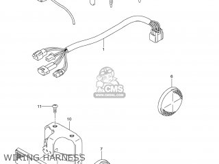 WIRING HARNESS - DR-Z125L 2008 (K8) USA (E03) DRZ125L DR Z125L