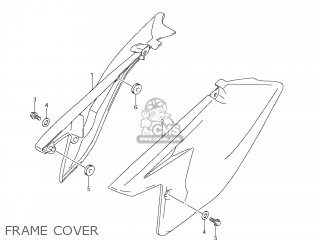 FRAME COVER - DR-Z125L 2009 (K9) USA (E03) DRZ125L DR Z125L