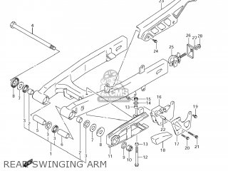 REAR SWINGING ARM - DR-Z125L 2009 (K9) USA (E03) DRZ125L DR Z125L