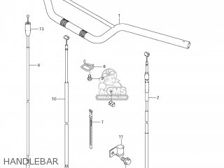 HANDLEBAR - DR-Z125L 2010 (L0) USA (E03) DRZ125L DR Z125L
