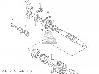 KICK STARTER - DR-Z125L 2010 (L0) USA (E03) DRZ125L DR Z125L