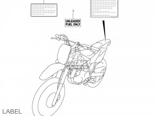 LABEL - DR-Z125L 2010 (L0) USA (E03) DRZ125L DR Z125L